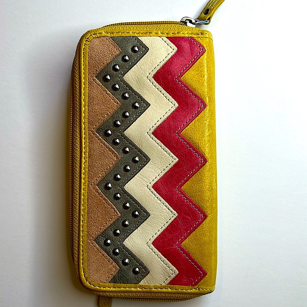 Fossil Yellow Leather Wallet